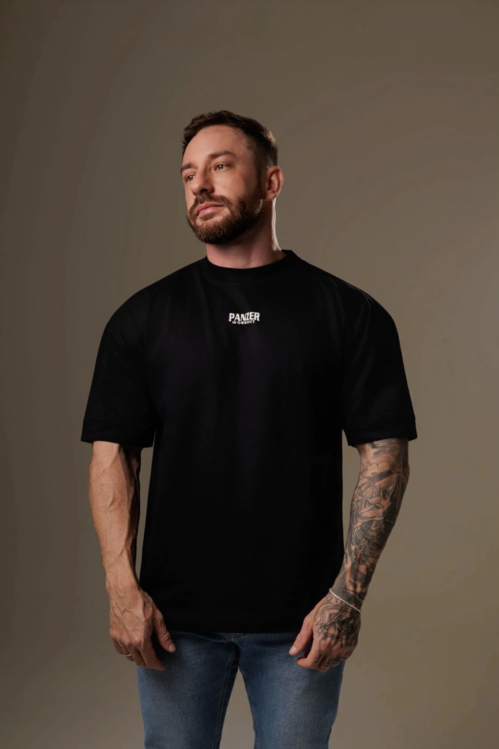 Camiseta Oversized Casual — Preto