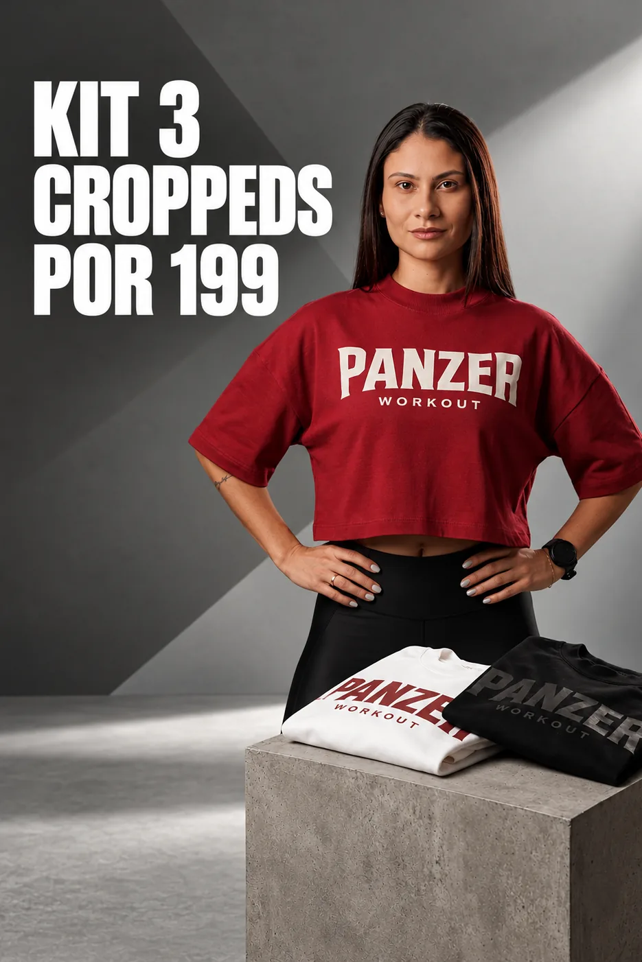 Kit 3 Croppeds